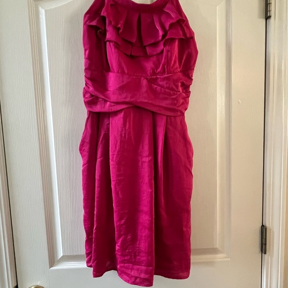 Teeze Me Pink Ruffled Midi Dress - Picture 2 of 3